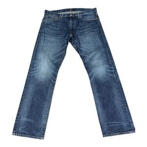 Polo Ralph Lauren Jeans Men 36x32  Hampton Relaxed Straight Blue Denim Pants Y2K